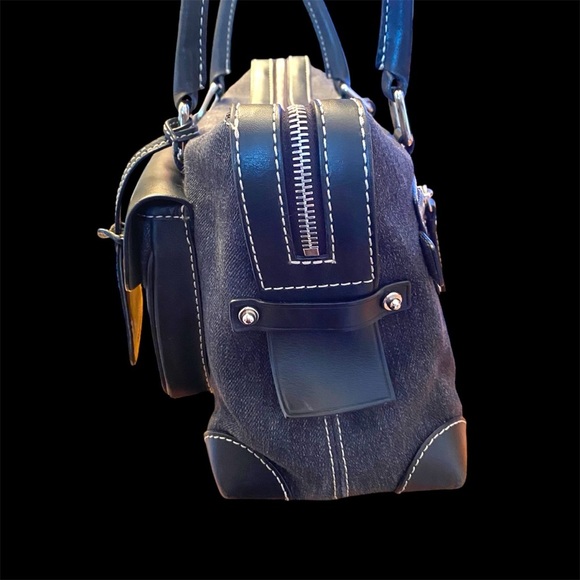 Dooney and Bourke Anniversary Signature Double pocket Satchel Bag - Picture 5 of 12